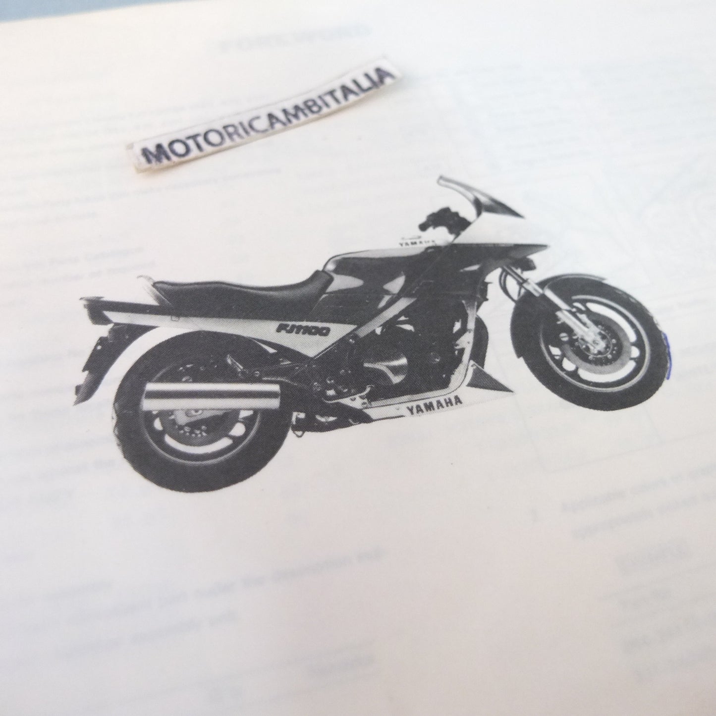 Yamaha fj 1100 84  Manuale parti di ricambio motore telaio moto owener's manual part