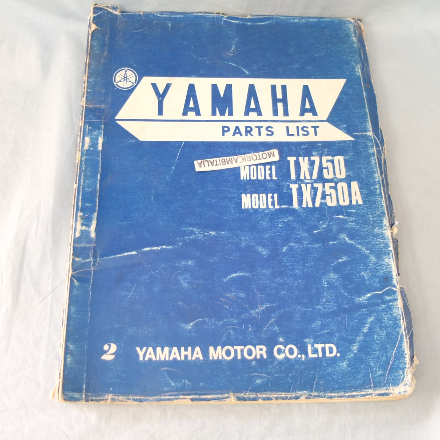 Yamaha tx750 tx 750 A 1974 Manuale parti di ricambio motore telaio moto owener's manual part