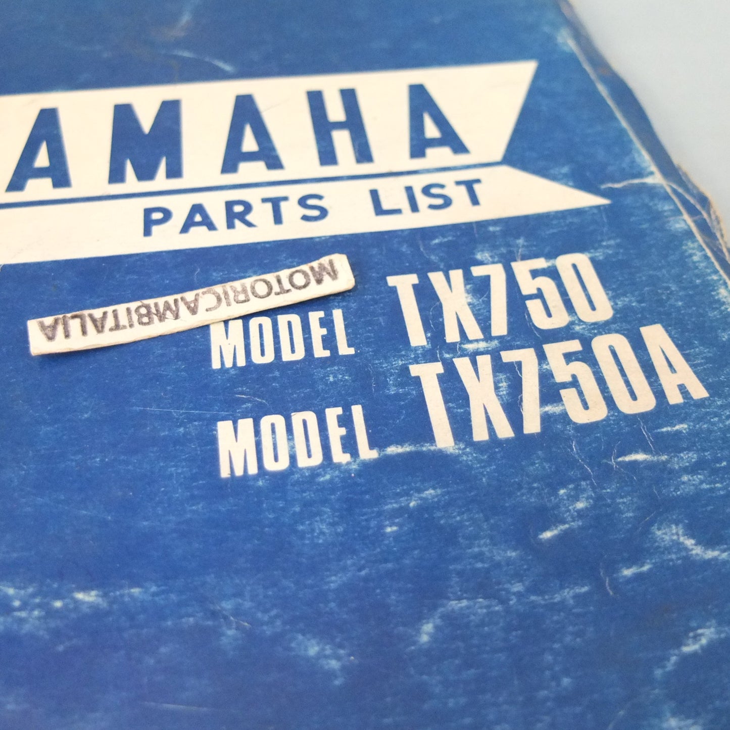 Yamaha tx750 tx 750 A 1974 Manuale parti di ricambio motore telaio moto owener's manual part