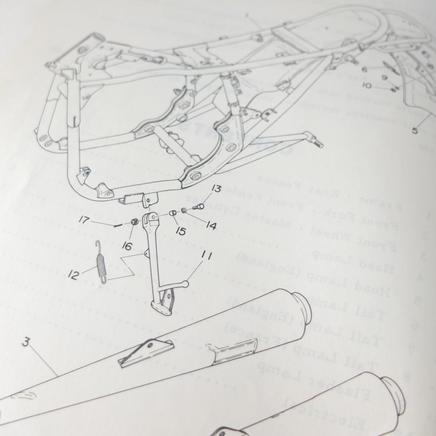 Yamaha tx750 tx 750 A 1974 Manuale parti di ricambio motore telaio moto owener's manual part