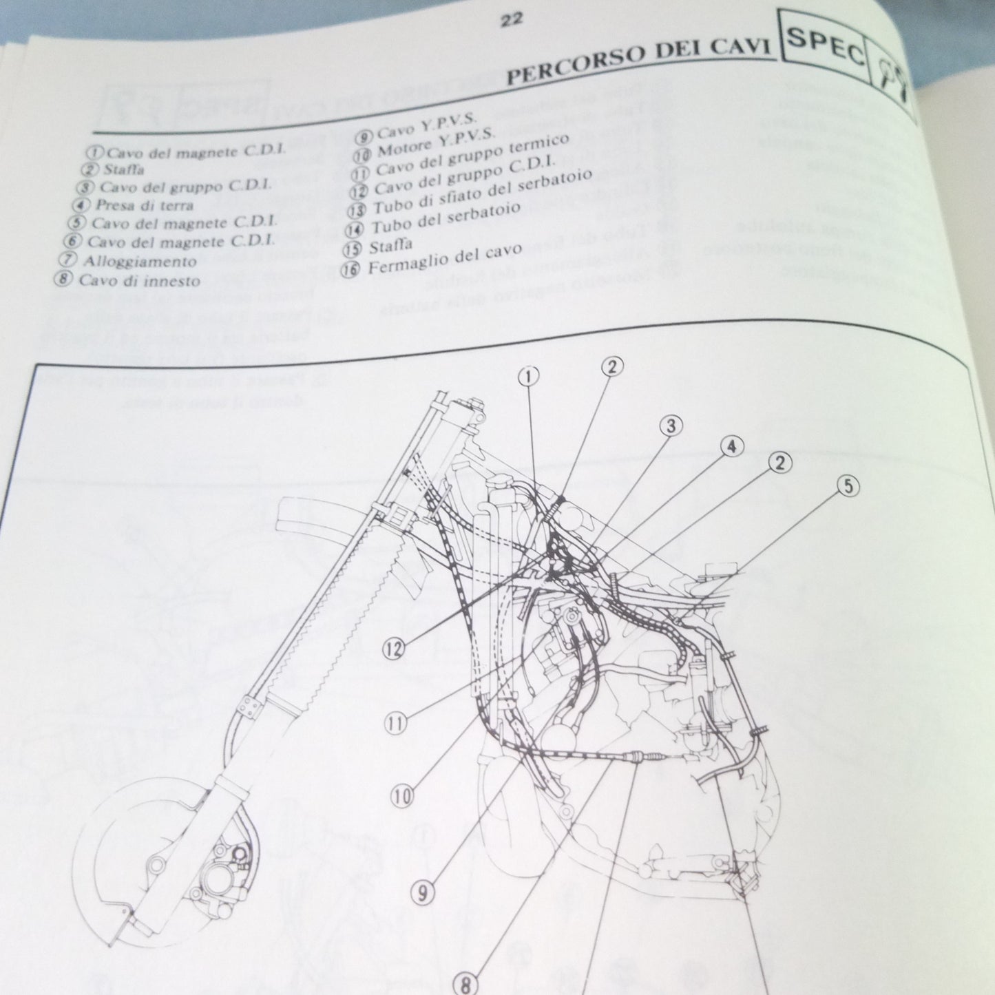 Per Yamaha dt 125 r 89 moto manuale assemblaggio concessionario motore telaio