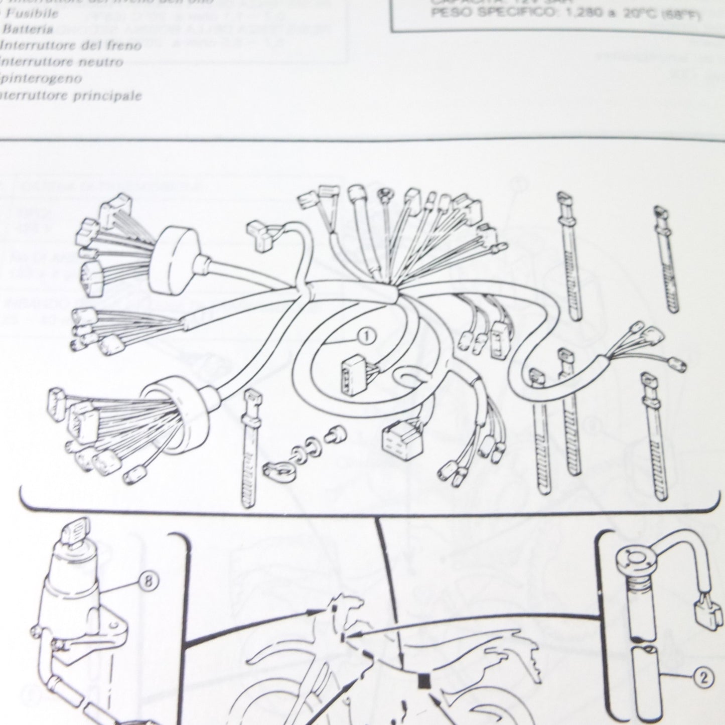 Per Yamaha dt 125 r 89 moto manuale assemblaggio concessionario motore telaio