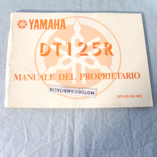 Per Yamaha dt 125 R 1989 3YP-f8199-W0 moto manuale uso e manutenzione del proprietario