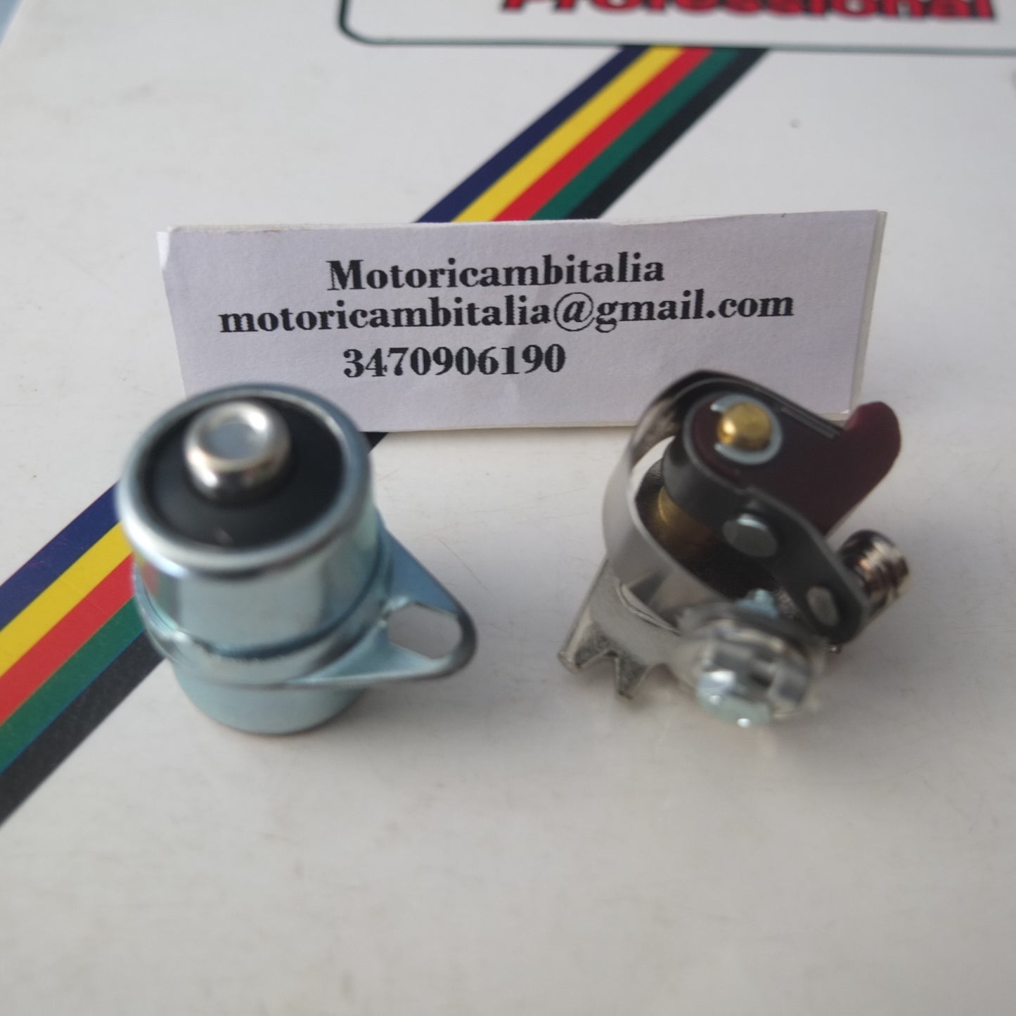 Kit Condensatore puntine contatti accensione volano Dansi per Morini MOK MK1 per Malaguti moped