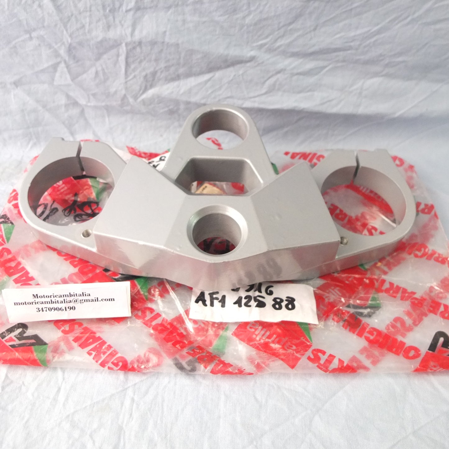 aprilia  af1 125 moto 1988 sintesi piastra sterzo forcella steering plate fork 8203374