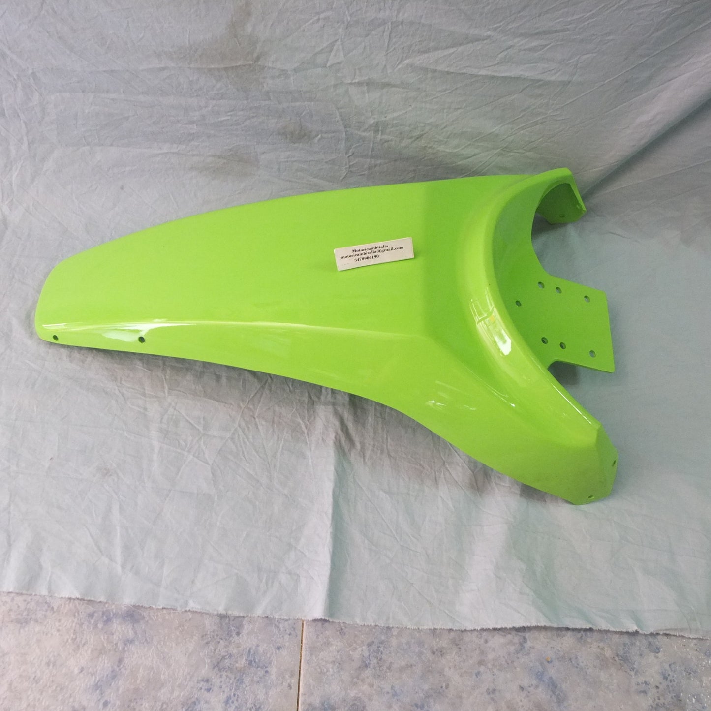 per aprilia tuareg rally 50 1990 1991 1992 parafango anteriore verde front fender 8126260