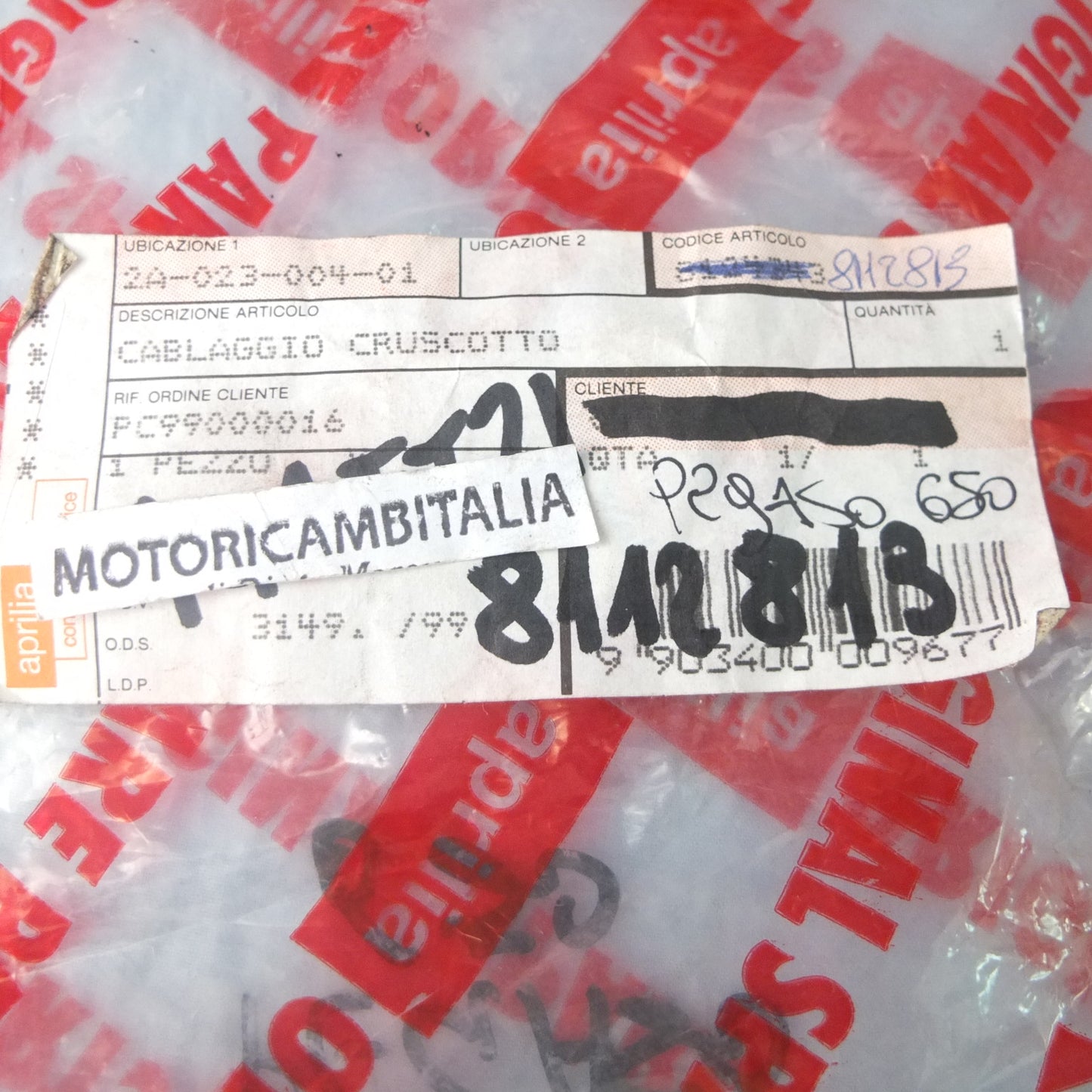 per aprilia pegaso 650 1992 1996 cavo cablaggio cruscotto strumentazione 8112813