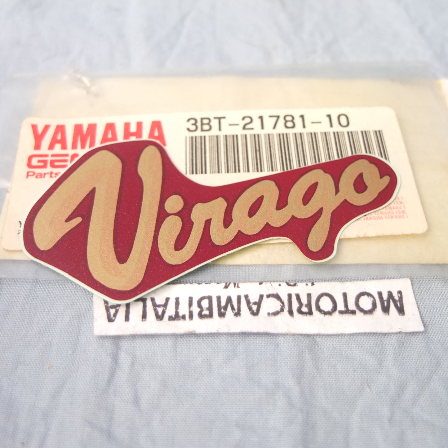 YAMAHA 3BT-21781-10 Virago moto CUSTOM 535 Adesivo moto fianchetto sticker emblem