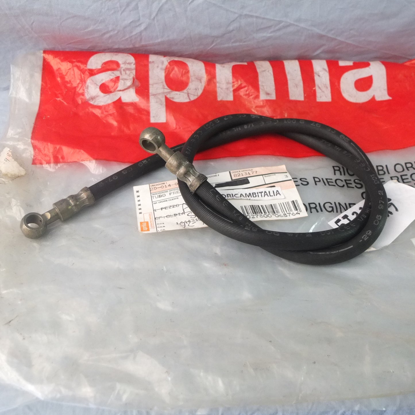 per aprilia amico 1992 1998 scooter tubo olio freno anteriore brake tube front 8213177