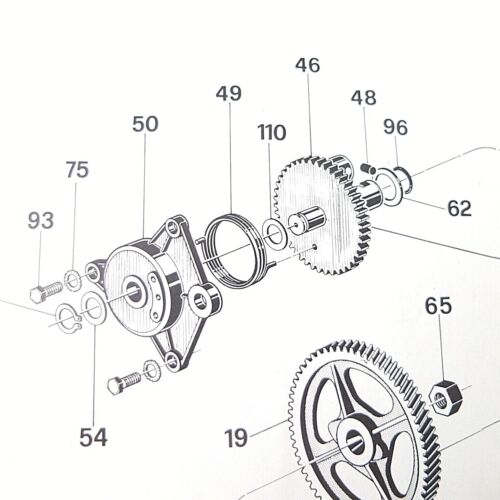 atala rizzato buffalo m25 spring kick starter mofa moped starterfeder